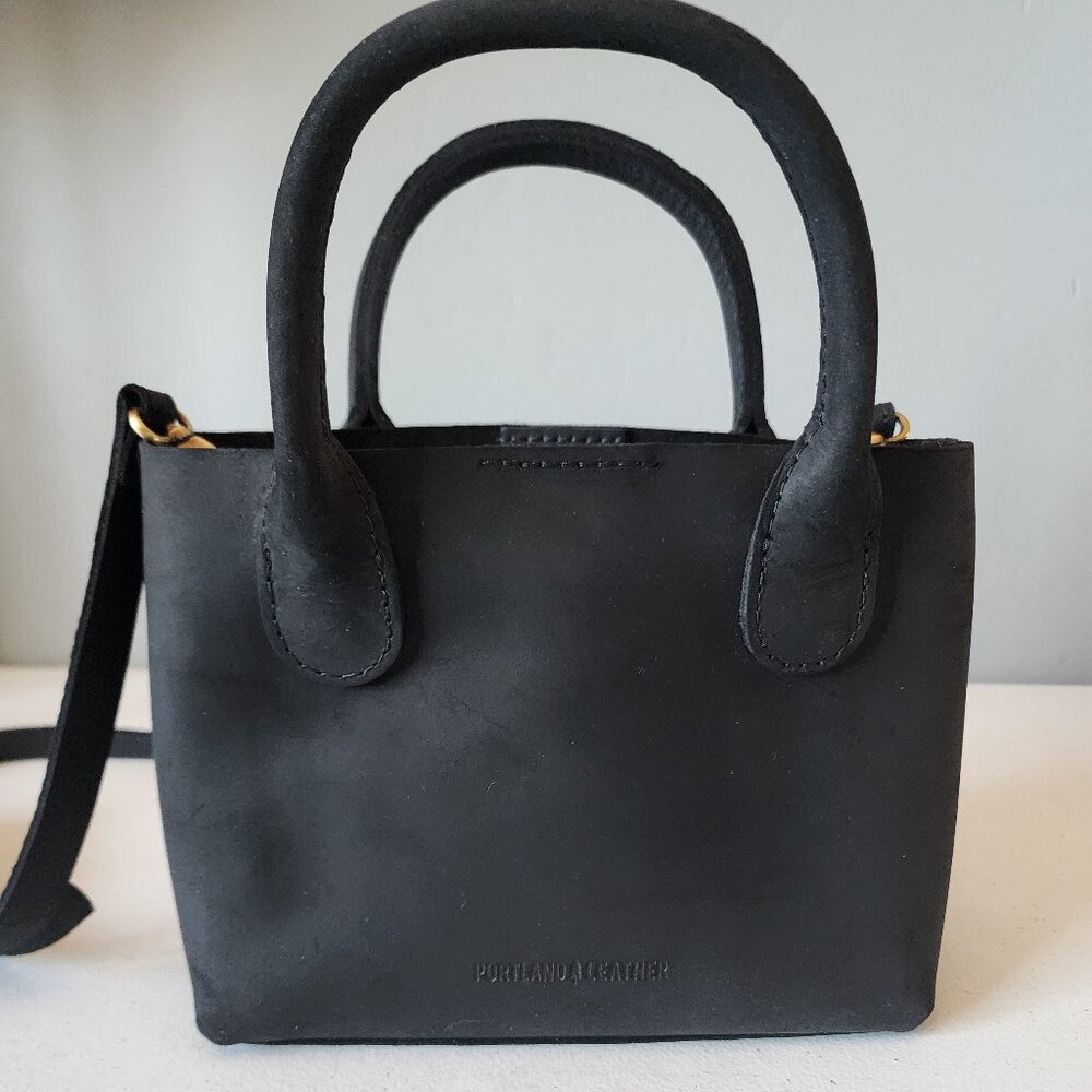 Portland Leather Black Crossbody Bag - Picture 3 of 16
